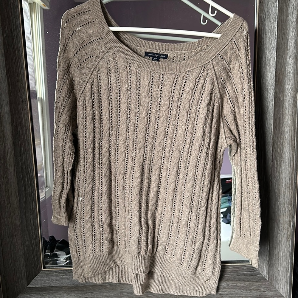 American Eagle Outfitters Beige Sweater